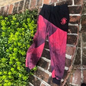 NBA Toronto Raptors red & black sweat pants  size Small